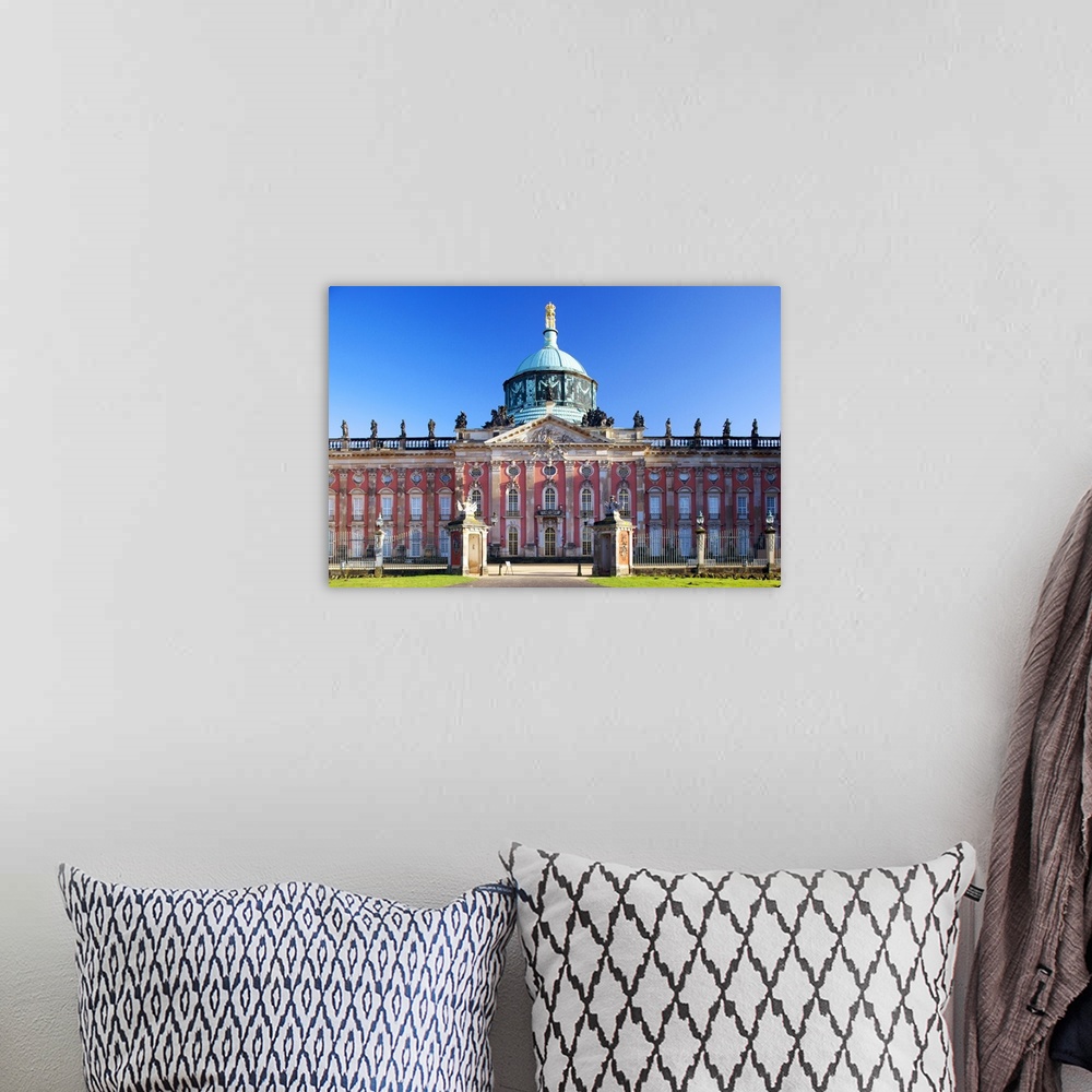 A bohemian room featuring Germany, Potsdam, Berlin Brandenburg, Sanssouci. The New Palace at the Sanssouci Park.