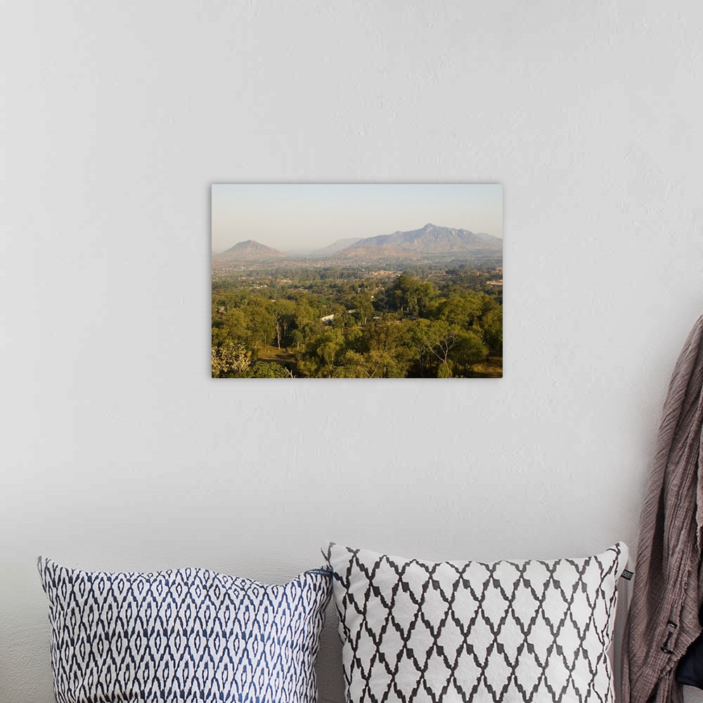 A bohemian room featuring Malawi, Zomba. View over the town of Zomba from the lower slopes of Zomba Plateau.