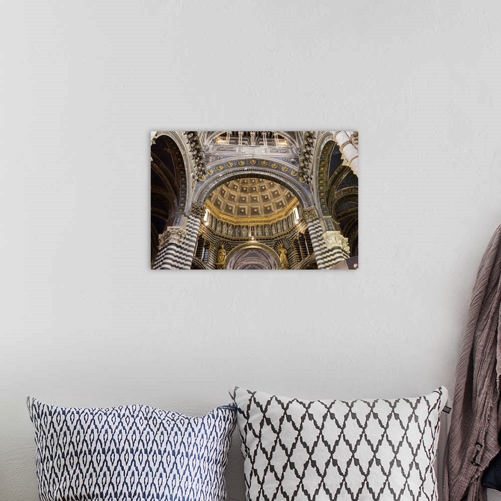 A bohemian room featuring Siena Cathedral Interior, Siena, Tuscany, Italy.