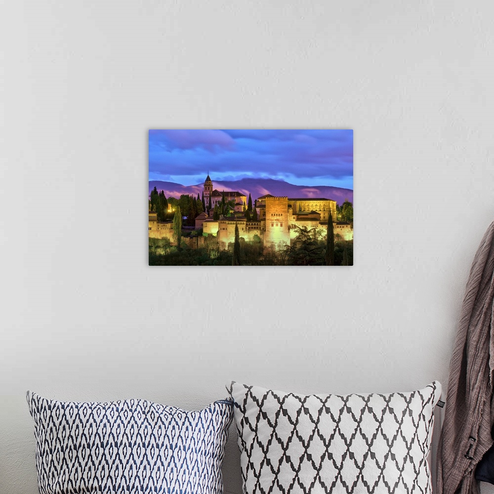A bohemian room featuring Spain, Andalucia, Granada Province, Granada, Alhambra from Sacromonte Hill