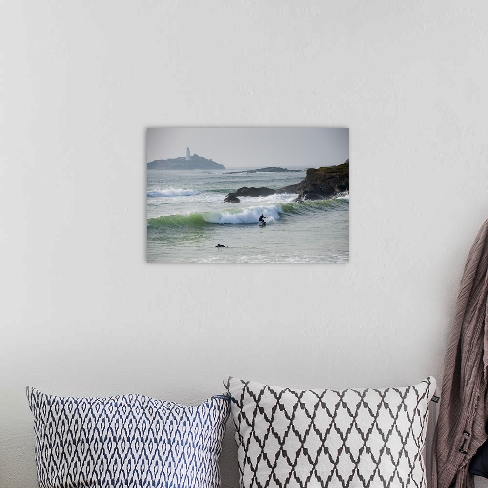 A bohemian room featuring Surfers, St Ives Bay, Cornwall, England.