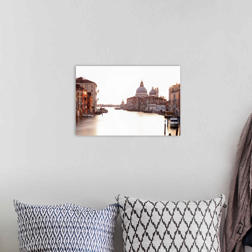 A bohemian room featuring View Of The Cran Canal From The Accademia Bridge, Venice, Veneto, Italy.