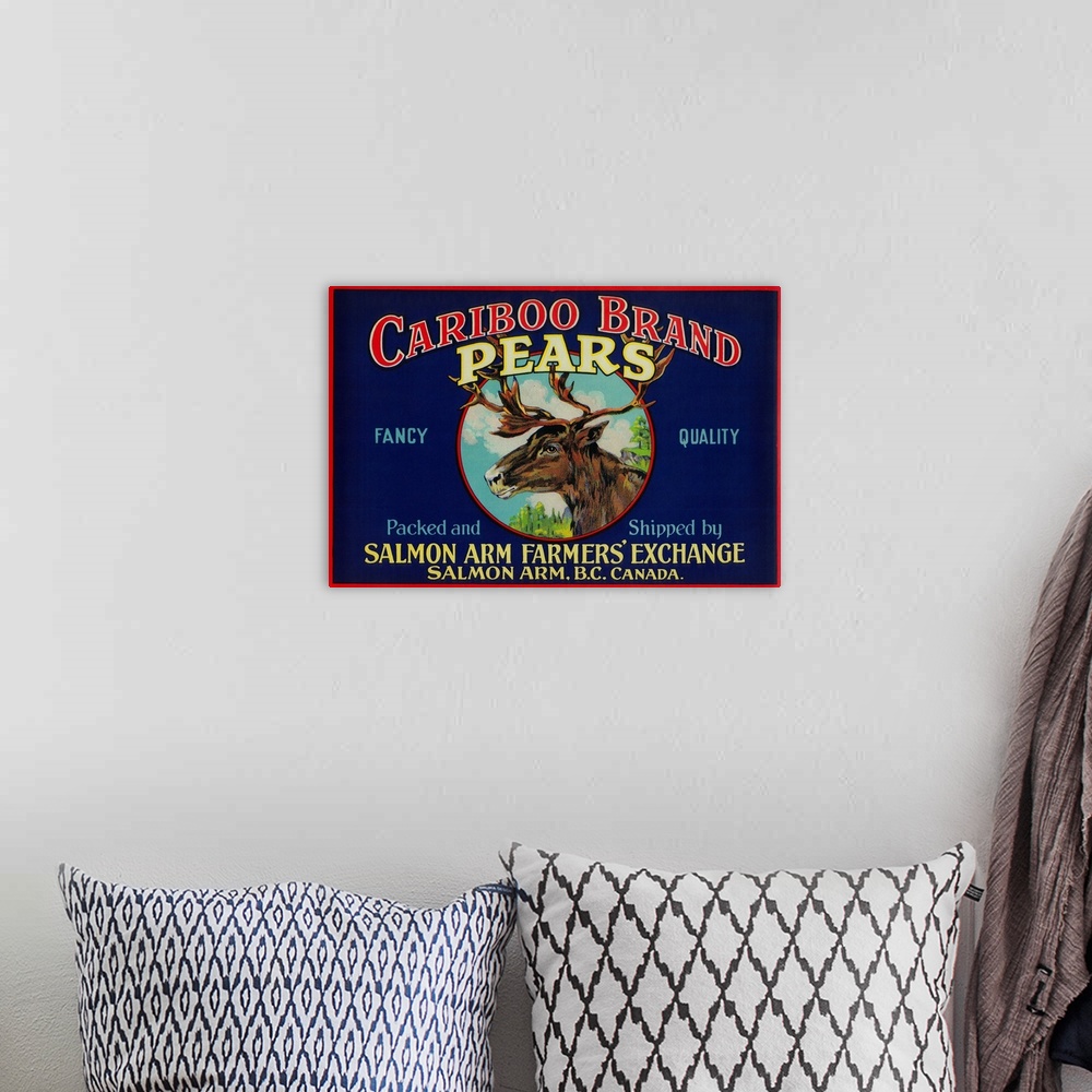 A bohemian room featuring Cariboo Pear Label, Canada