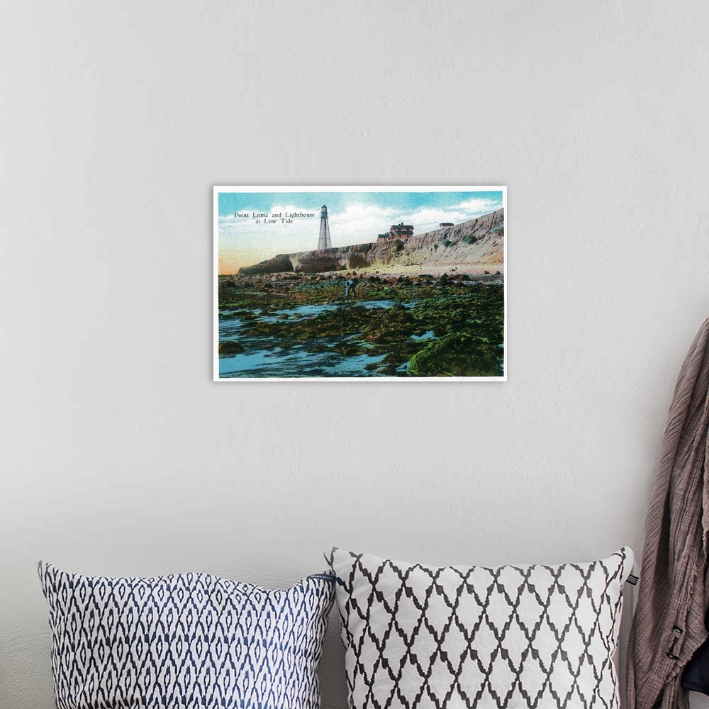 A bohemian room featuring Point Loma and Lighthouse at Low Tide, San Diego, CA