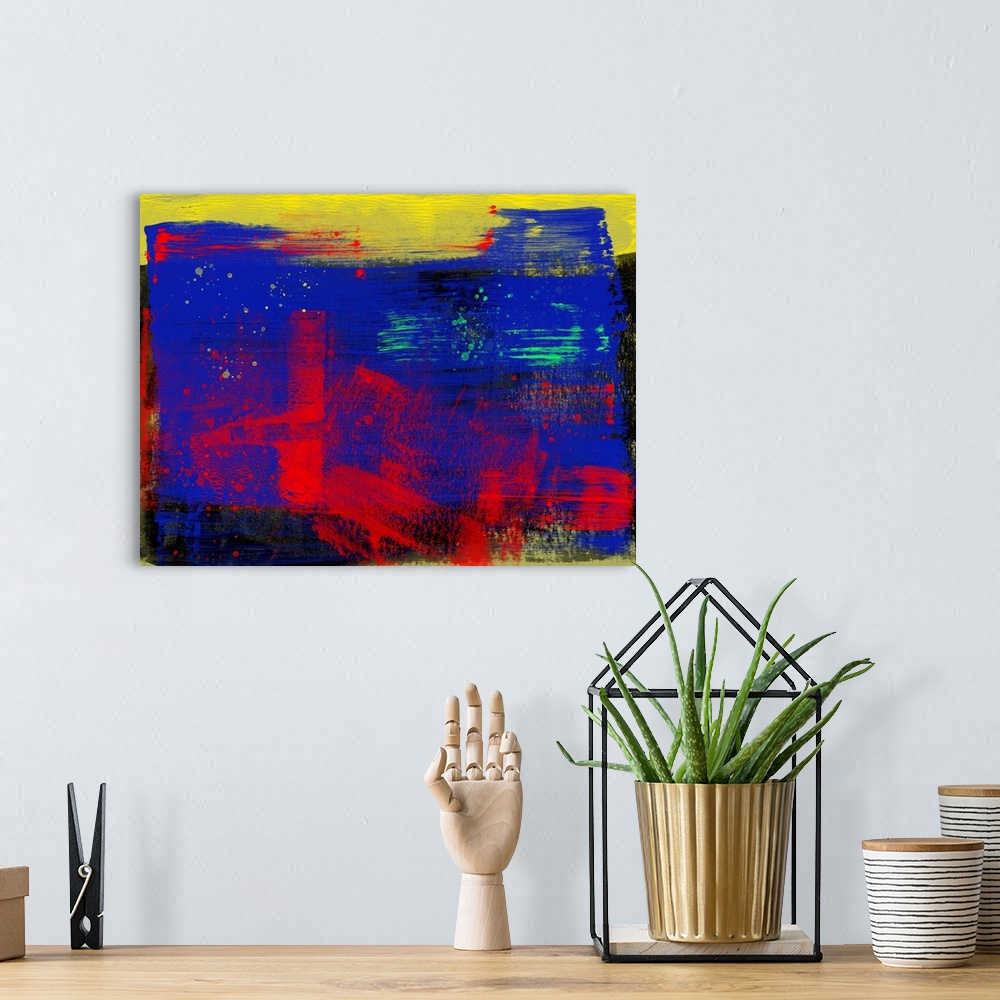 A bohemian room featuring Abstract Color Study II