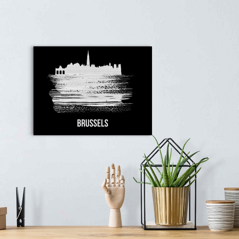 A bohemian room featuring Brussels Skyline