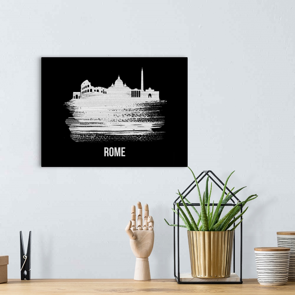 A bohemian room featuring Rome Skyline