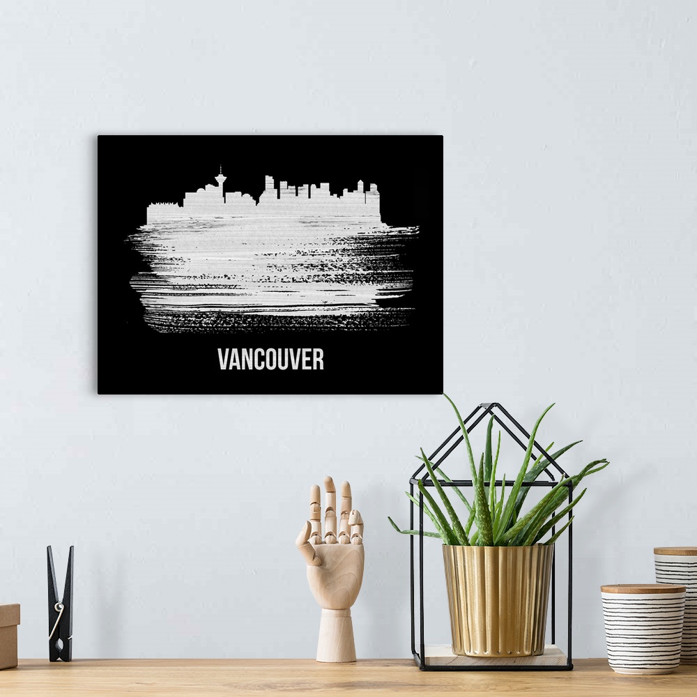 A bohemian room featuring Vancouver Skyline