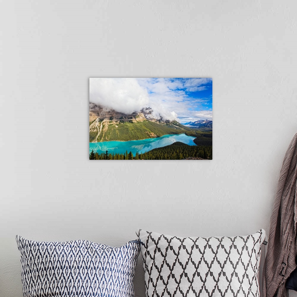 A bohemian room featuring Peyto Lake with Reflections, Alberta, Canada