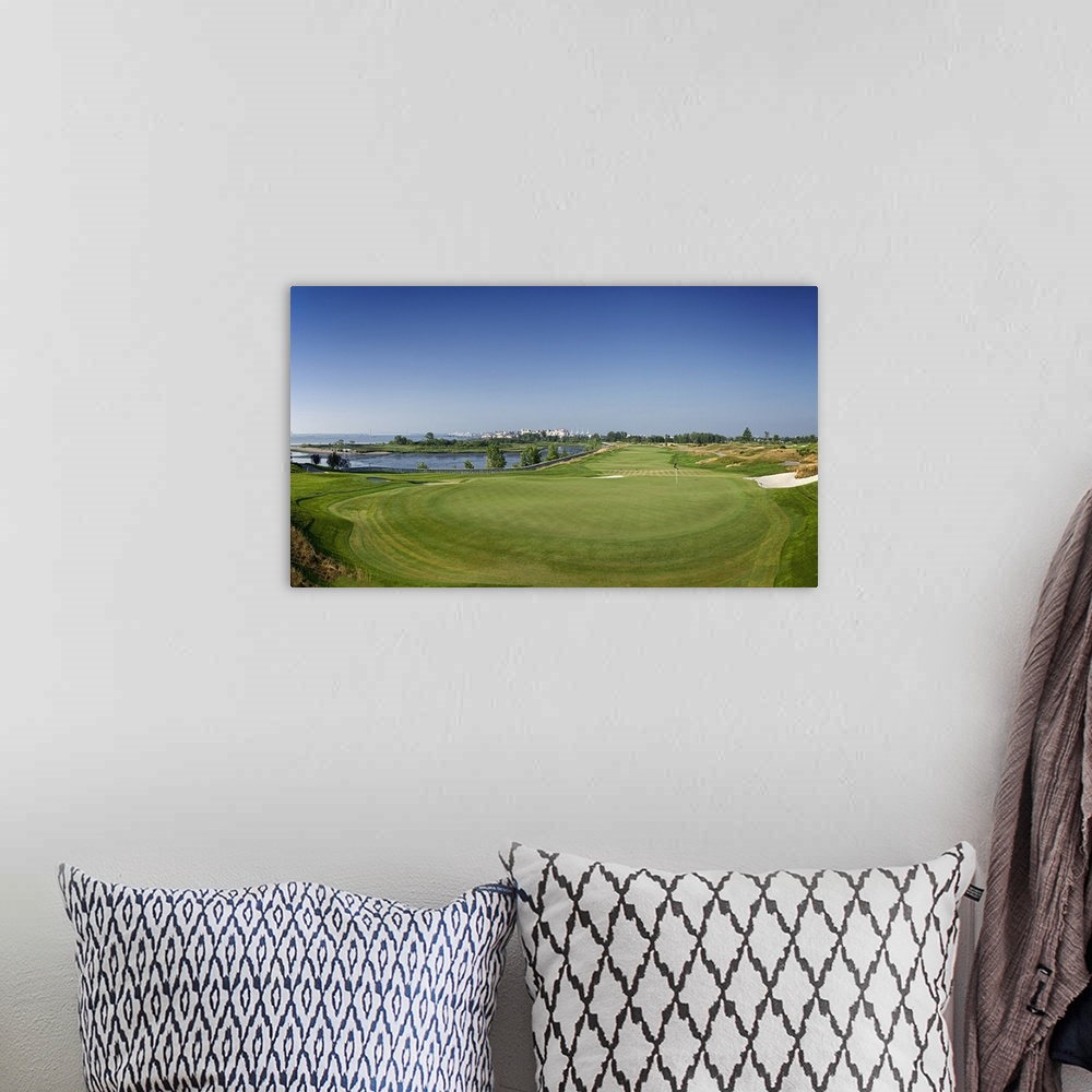 A bohemian room featuring Golf course, Liberty National Golf Course, Jersey City, New Jersey