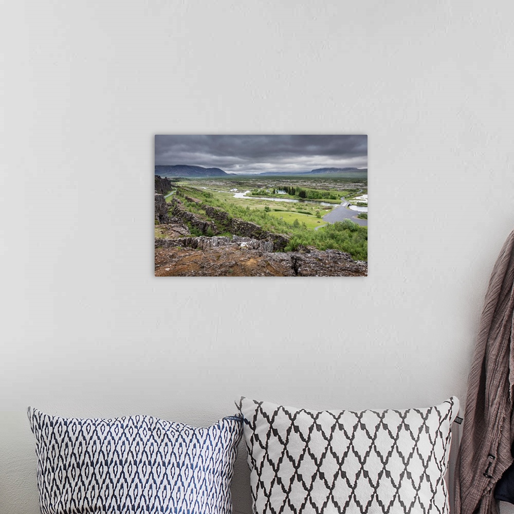 A bohemian room featuring Mid Atlantic Ridge, Thingvellir National Park, Iceland