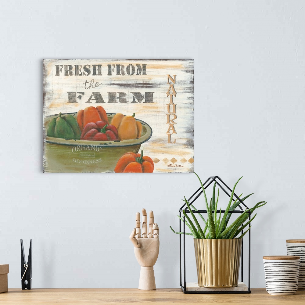 A bohemian room featuring Fresh from the Farm