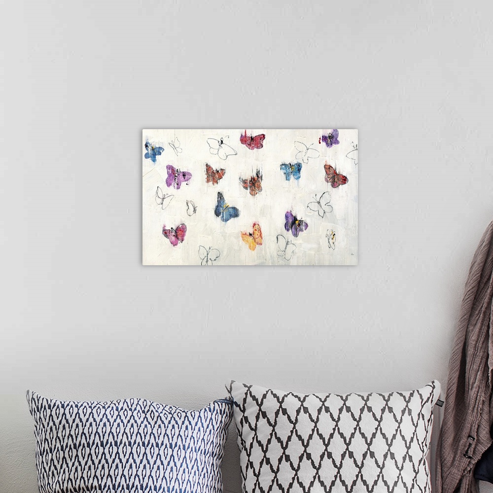 A bohemian room featuring Butterfly Brigade III