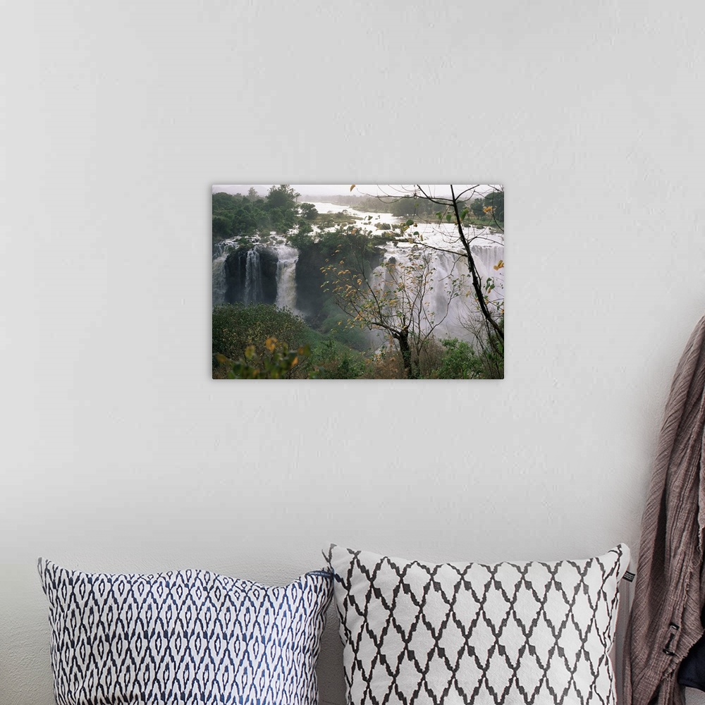 A bohemian room featuring Blue Nile falls, Lake Tana area, Gondar region, Ethiopia, Africa