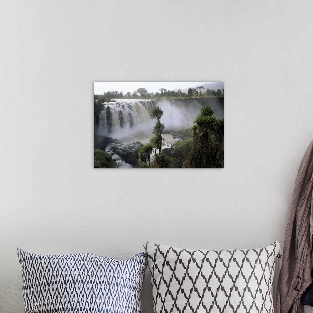 A bohemian room featuring Blue Nile Falls, near Lake Tana, Gondar region, Ethiopia, Africa