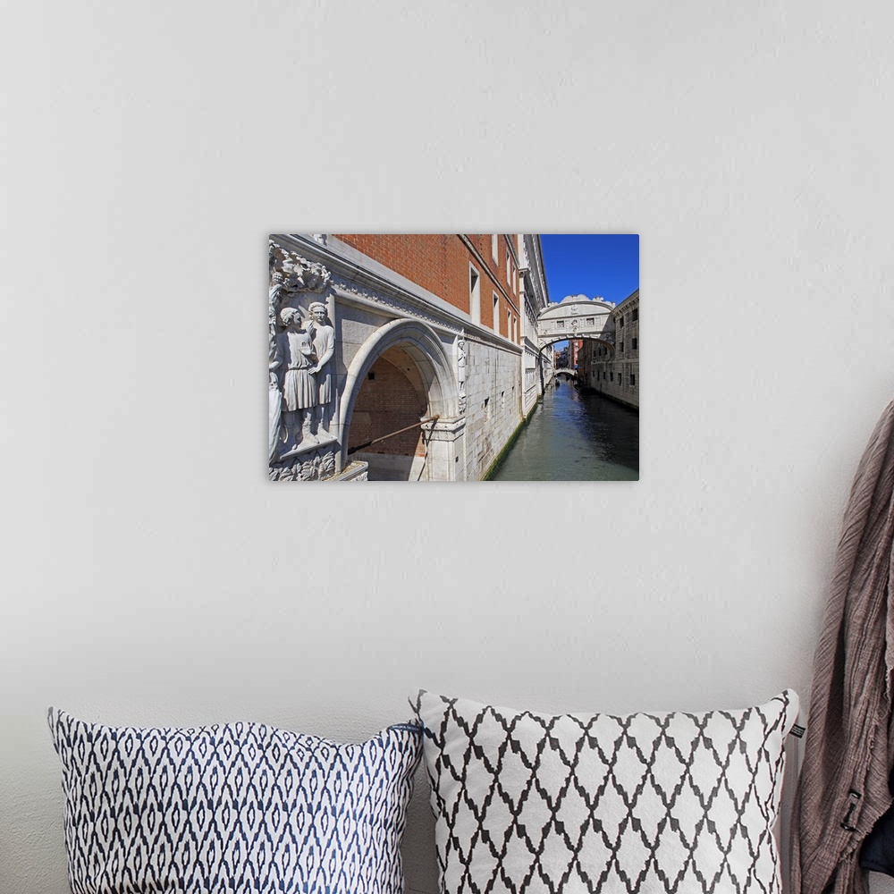A bohemian room featuring Bridge of Sighs with Doge's Palace, Venice, Veneto, Italy