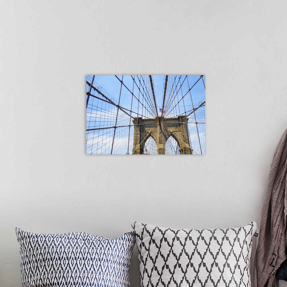 A bohemian room featuring Brooklyn Bridge, New York City, United States of America, North America