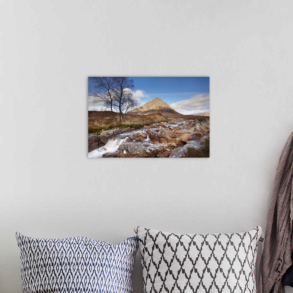 A bohemian room featuring Buachaille Etive Mor and River Coupall, Glen Coe (Glencoe), Highland region, Scotland