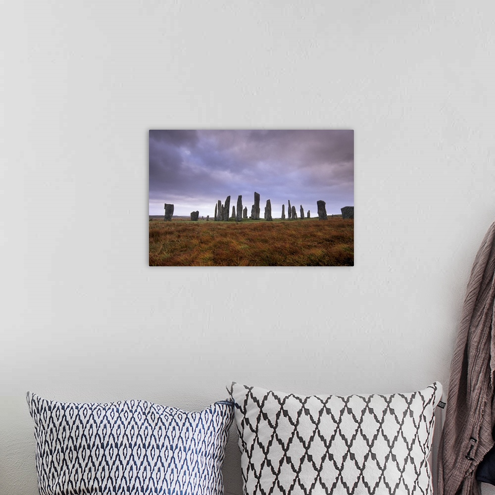 A bohemian room featuring Callanish  Standing Stones, erected by Neolithic people between 3000 and 1500 BC, Isle of Lewis, ...