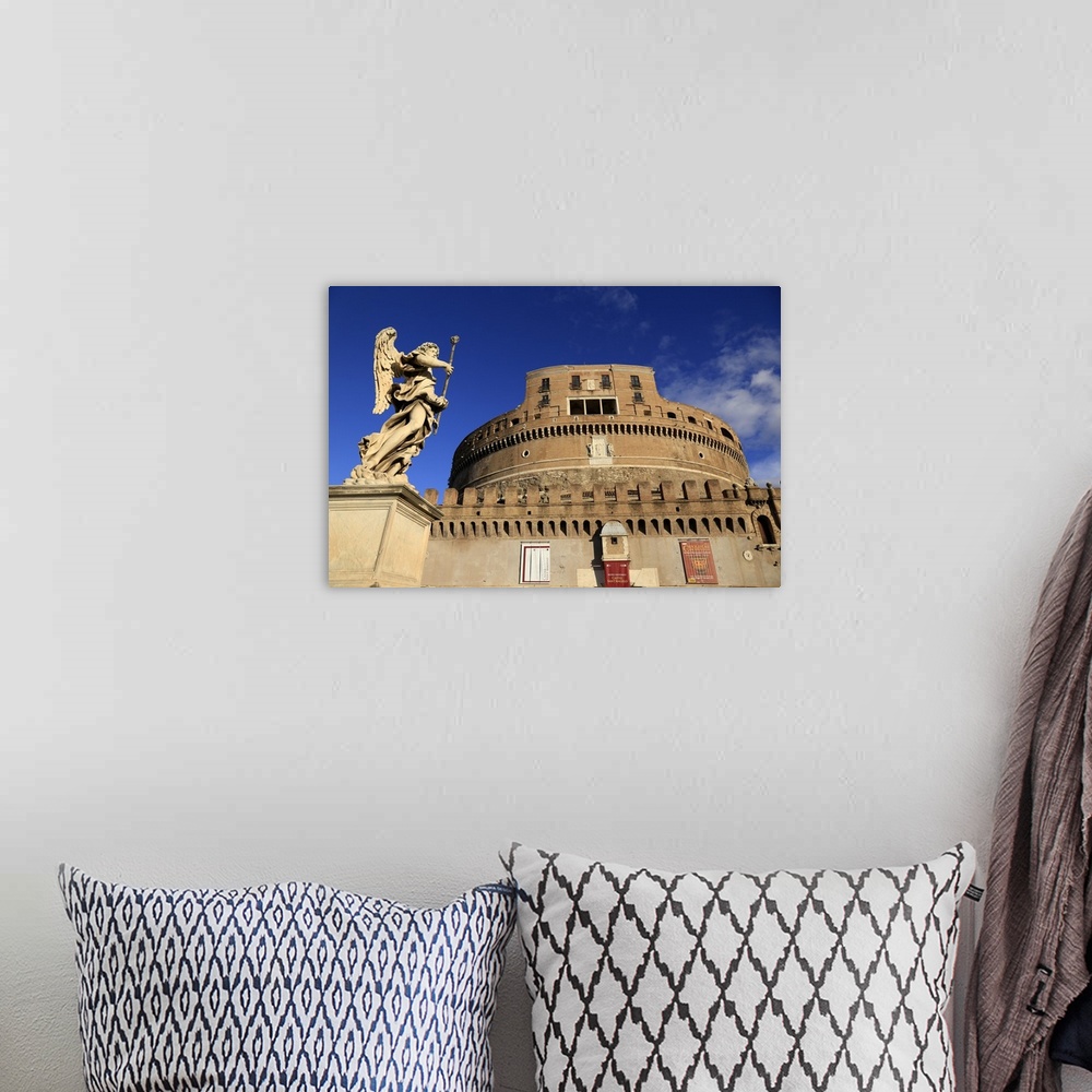 A bohemian room featuring Castel Sant'Angelo, Rome, Lazio, Italy