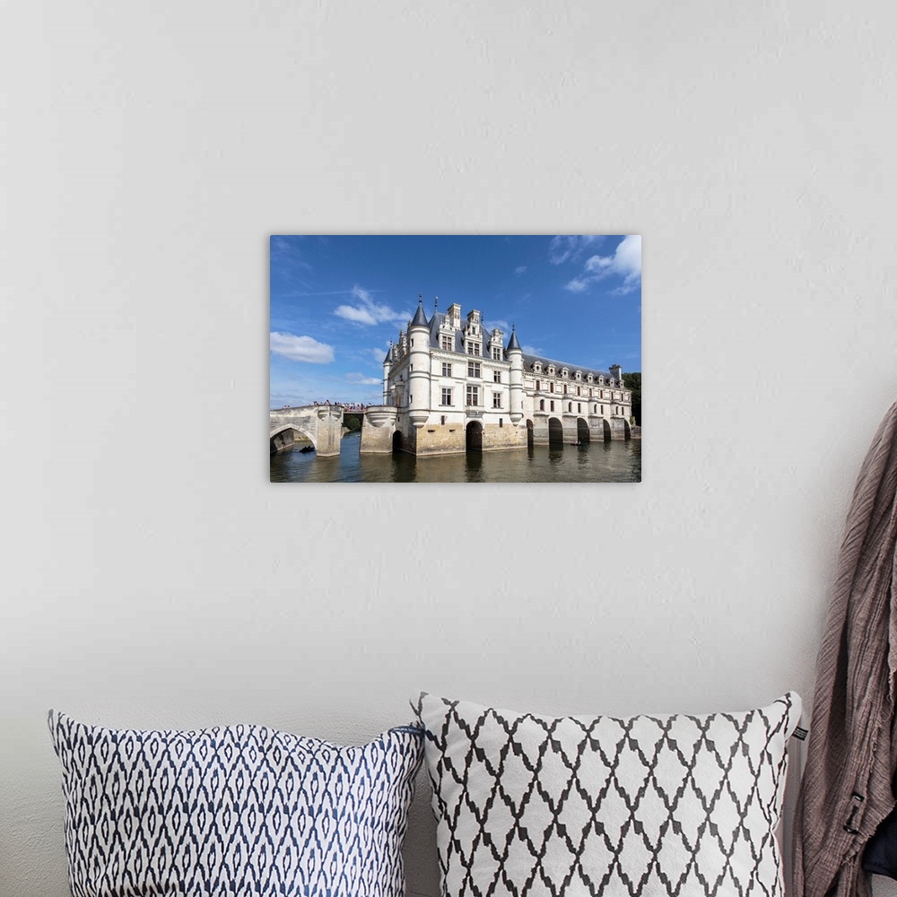 A bohemian room featuring Chenonceau castle, Chenonceaux, Indre-et-Loire, Centre, France