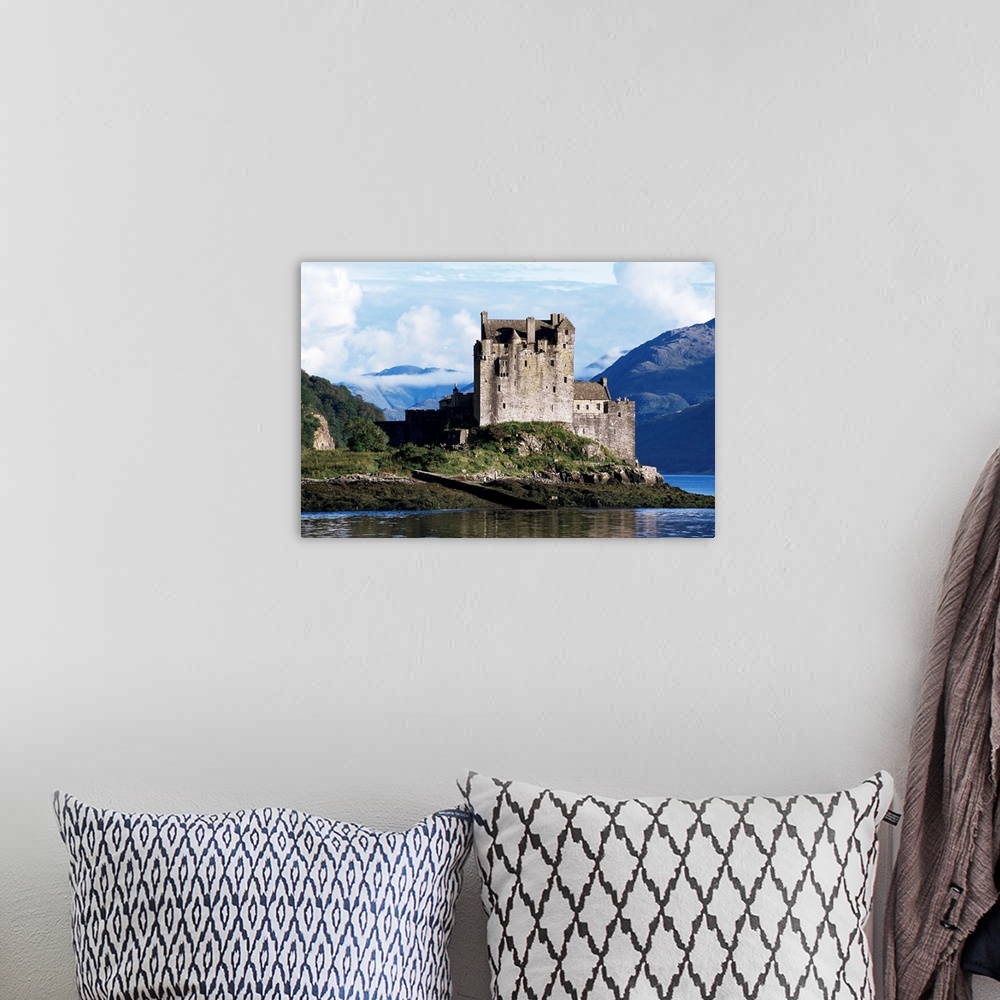A bohemian room featuring Eilean Donan Castle, Highland region, Scotland, United Kingdom, Europe