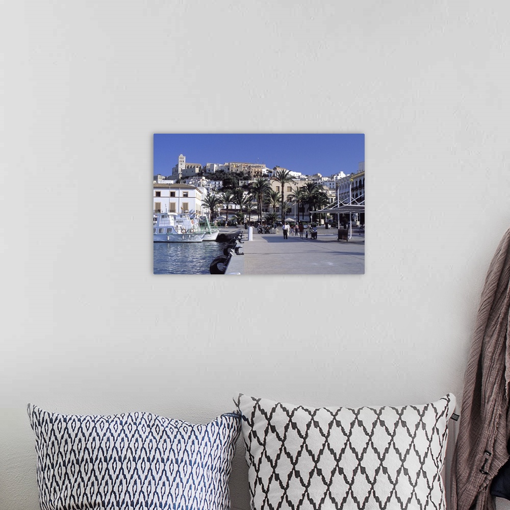 A bohemian room featuring Harbour, Ibiza, Balearic Islands, Spain, Mediterranean, Europe