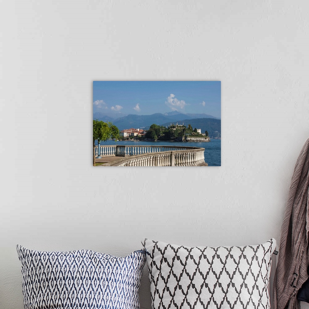 A bohemian room featuring Isola Bella, Borromean Islands, Stresa, Lake Maggiore, Italian Lakes, Piedmont, Italy, Europe