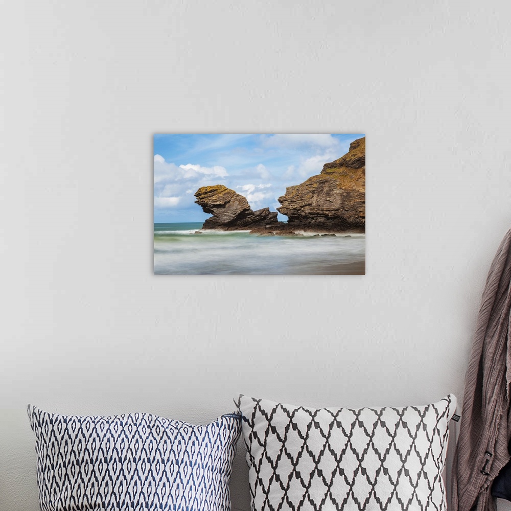 A bohemian room featuring Llangrannog Beach, Ceredigion, West Wales, Wales