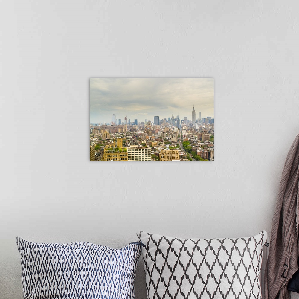A bohemian room featuring Manhattan skyline, New York City, United States of America, North America