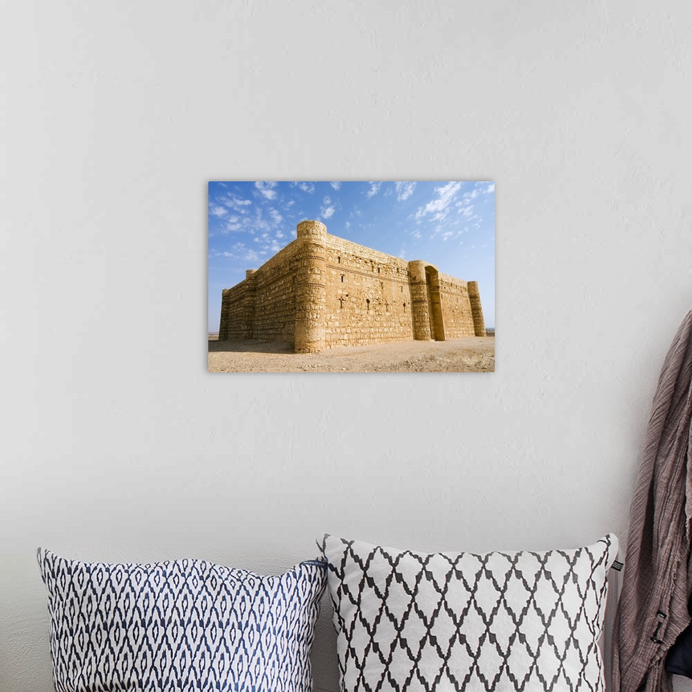 A bohemian room featuring Qasr al Kharaneh desert fort,  Amra, Jordan, Middle East