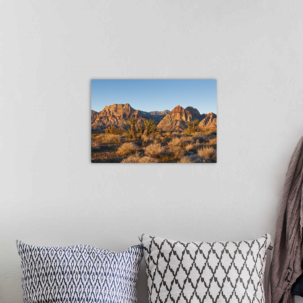 A bohemian room featuring Red Rock Canyon outside Las Vegas, Nevada, United States of America, North America