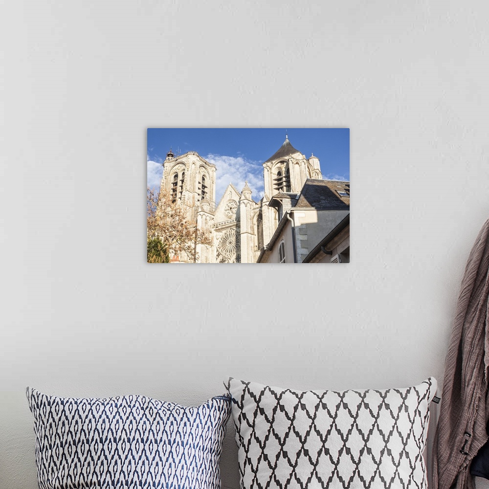 A bohemian room featuring Saint Etienne cathedral in Bourges, UNESCO World Heritage Site, Cher, France, Europe