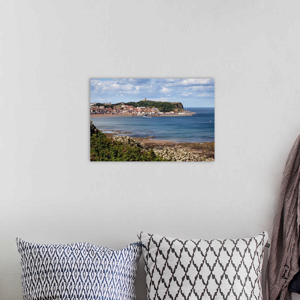 A bohemian room featuring South Bay and Castle Hill, Scarborough, North Yorkshire, England