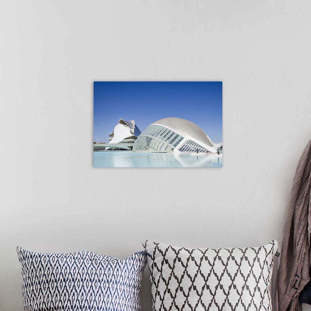 A bohemian room featuring The City of Arts and Sciences, Valencia, Spain