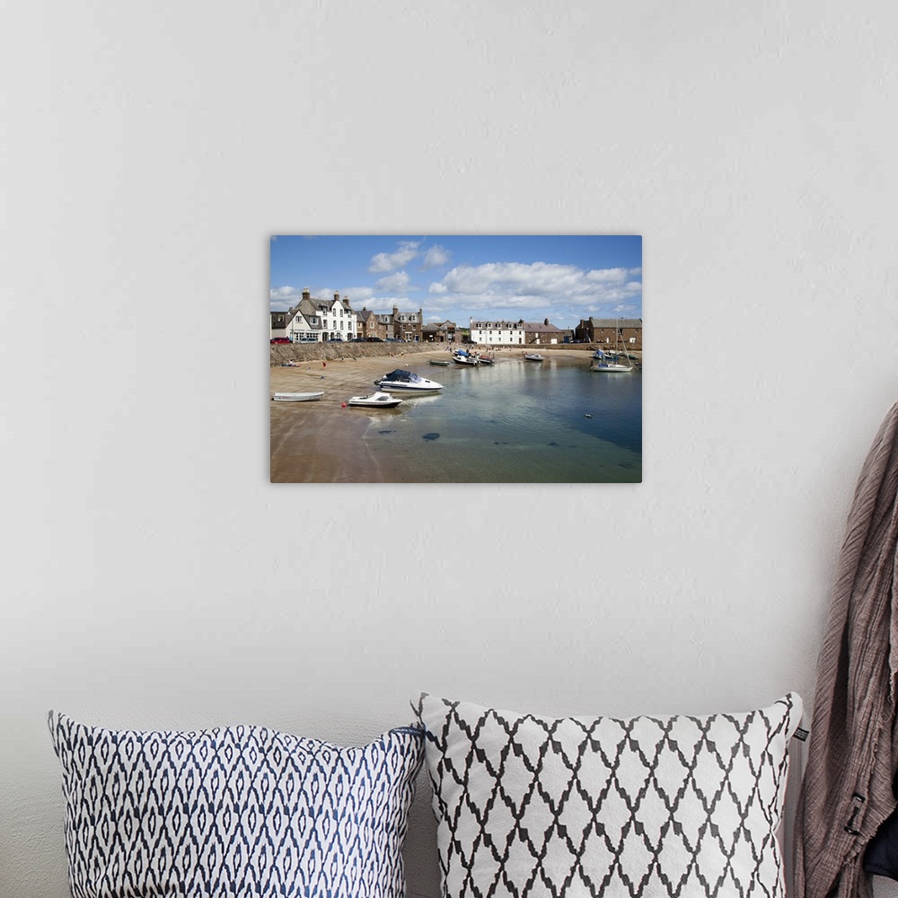 A bohemian room featuring The Harbour at Stonehaven, Aberdeenshire, Scotland, UK