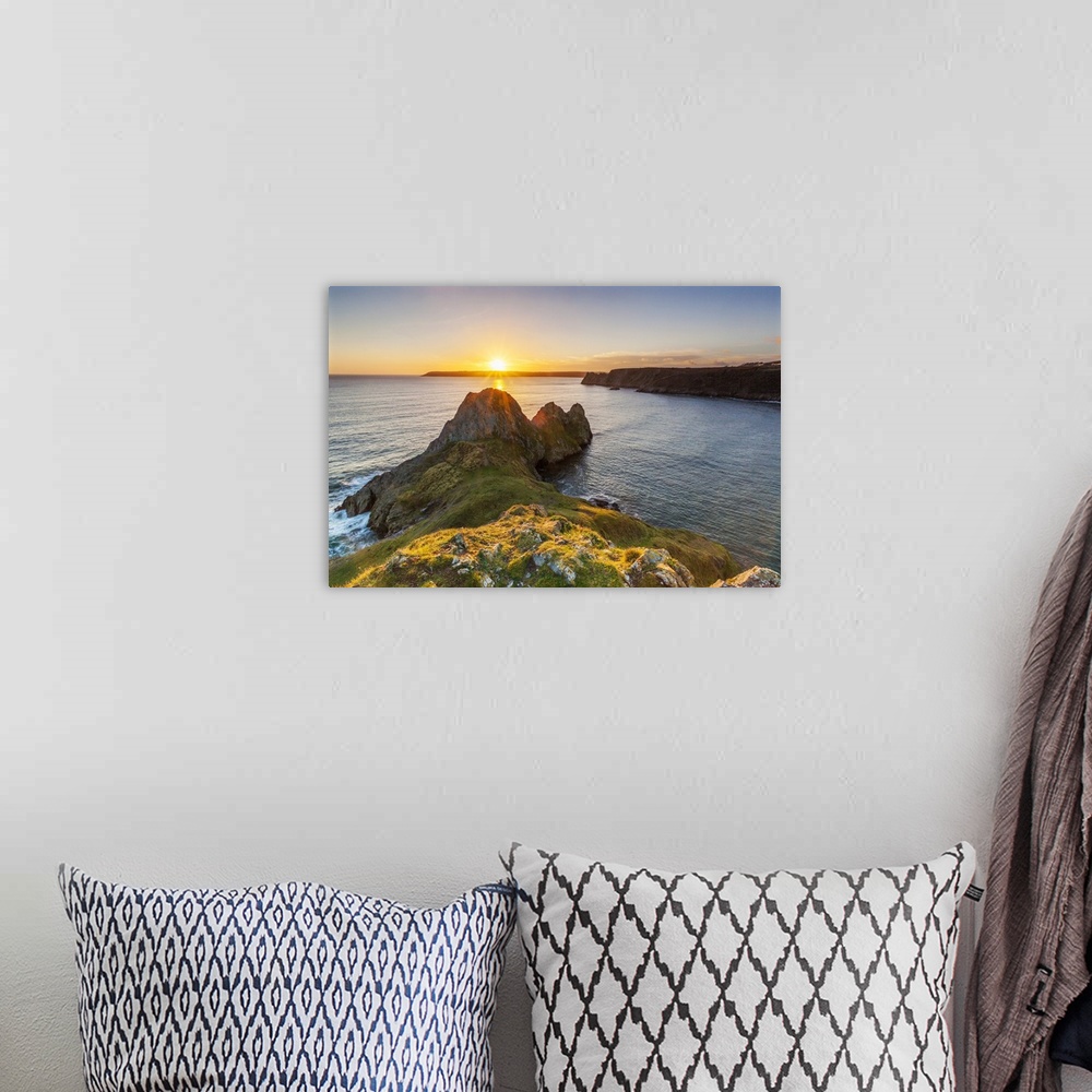 A bohemian room featuring Three Cliffs Bay, Gower Peninsula, Swansea, Wales, United Kingdom, Europe
