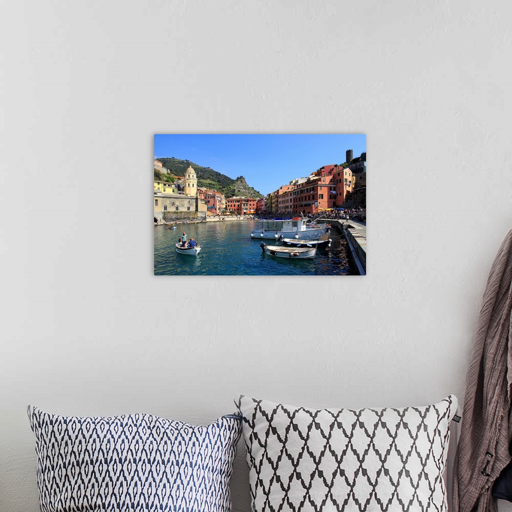 A bohemian room featuring Vernazza, Italian Riviera, Cinque Terre, Liguria, Italy
