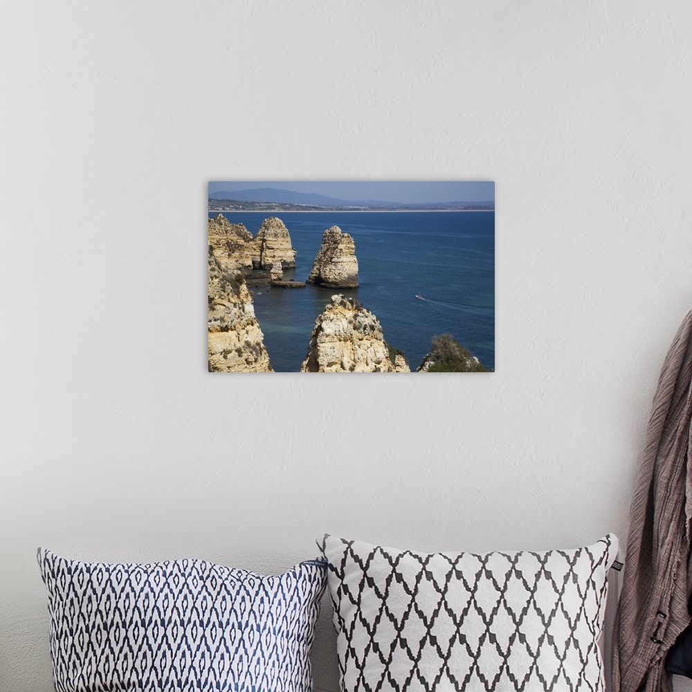 A bohemian room featuring View from Ponta da Piedade, Lagos, Algarve, Portugal, Europe
