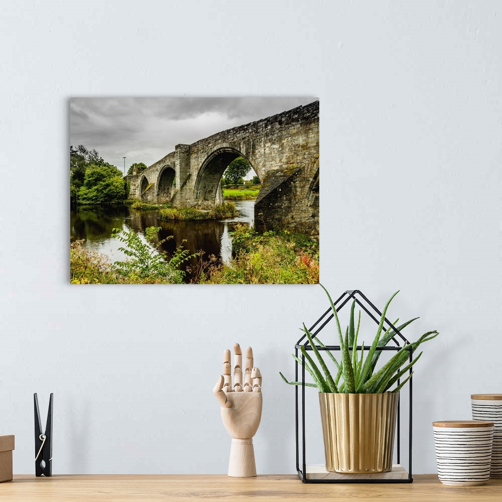 A bohemian room featuring View of the Old Stirling Bridge, Stirling, Scotland, United Kingdom, Europe