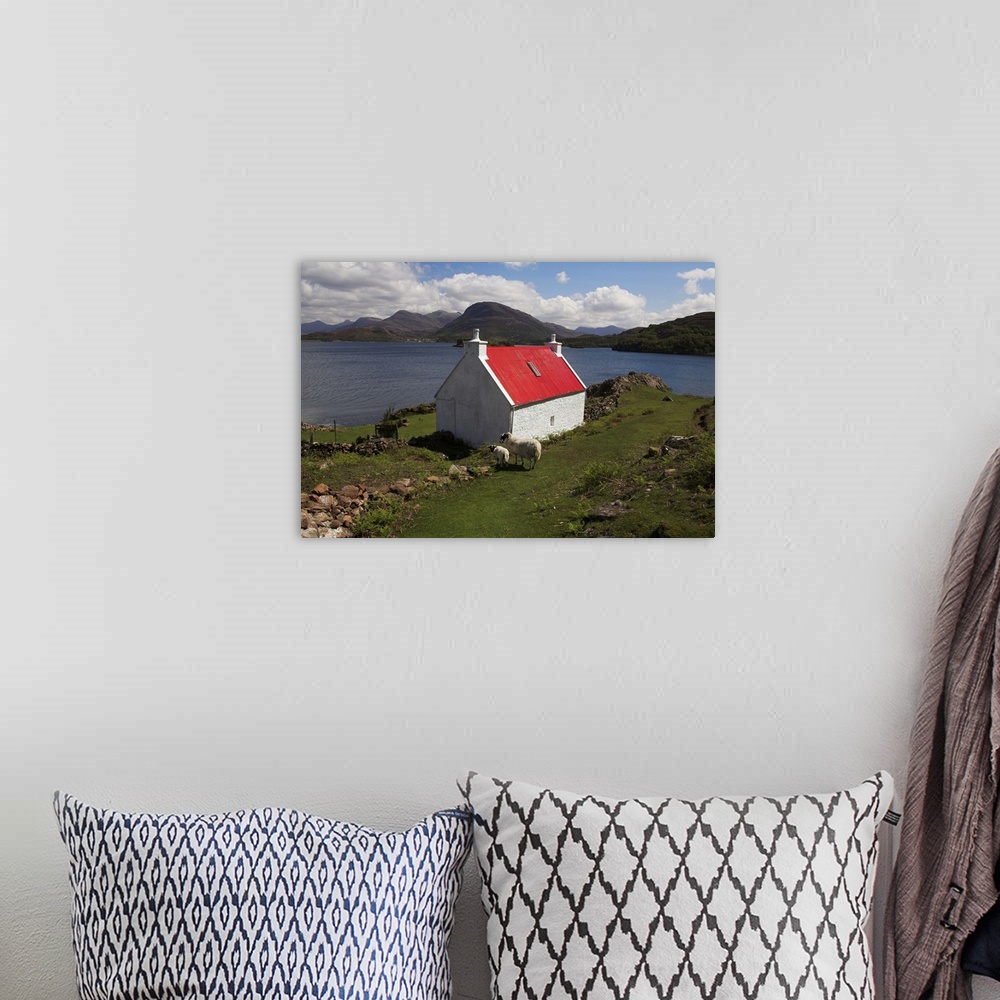 A bohemian room featuring View over Loch Torridon, Highlands, Scotland, United Kingdom, Europe