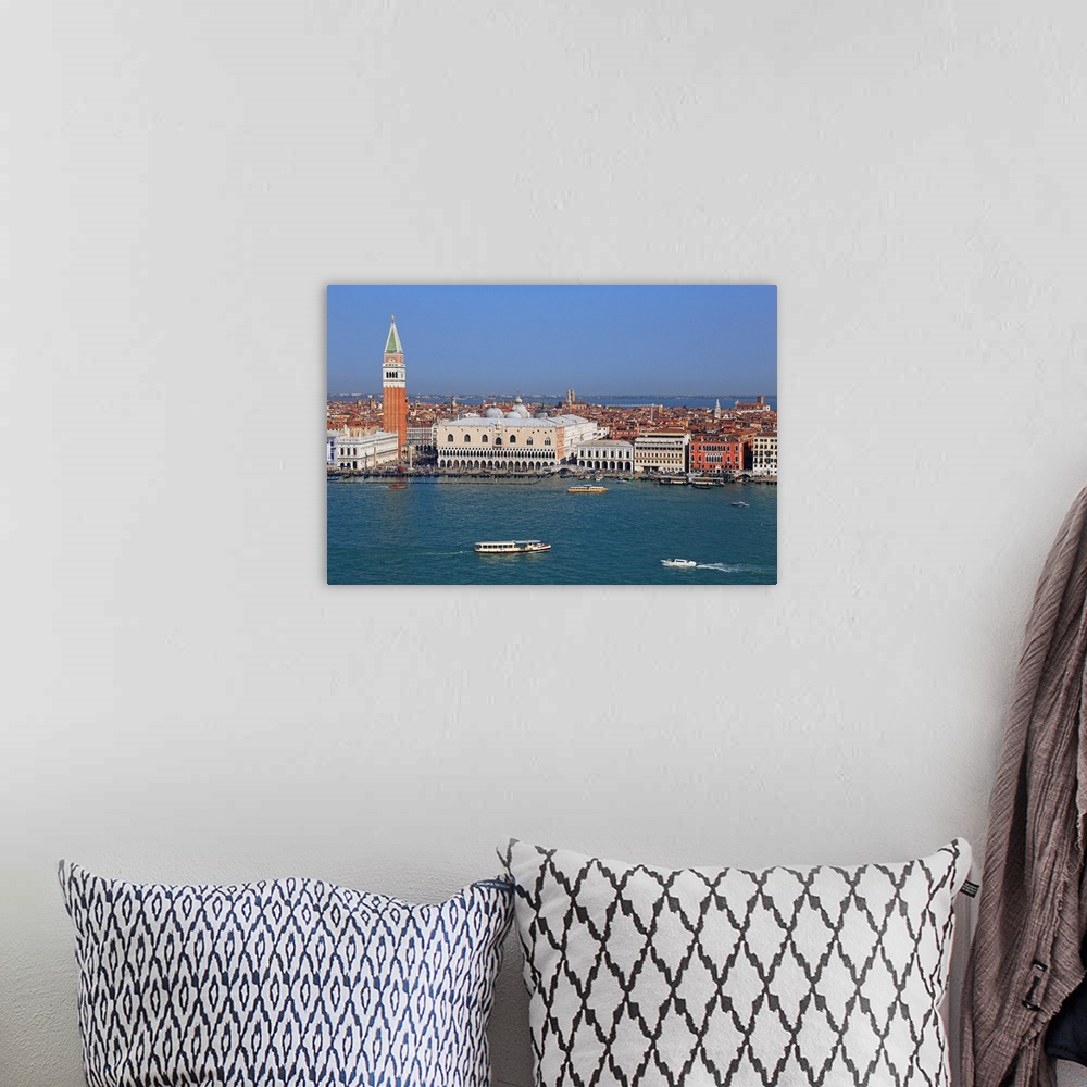A bohemian room featuring View towards Campanile and Doge's Palace, Venice, Veneto, Italy