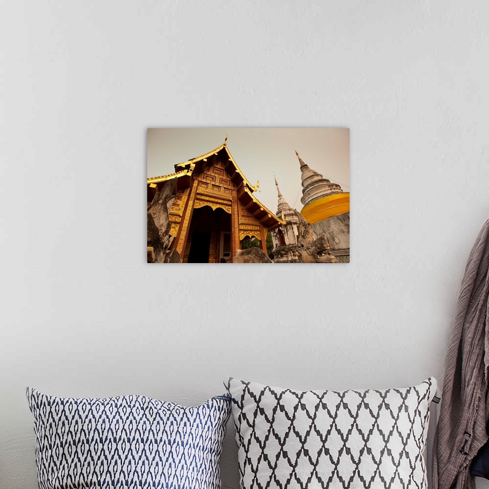 A bohemian room featuring Wat Phra Singh, Chiang Mai, Chiang Mai Province, Thailand, Southeast Asia
