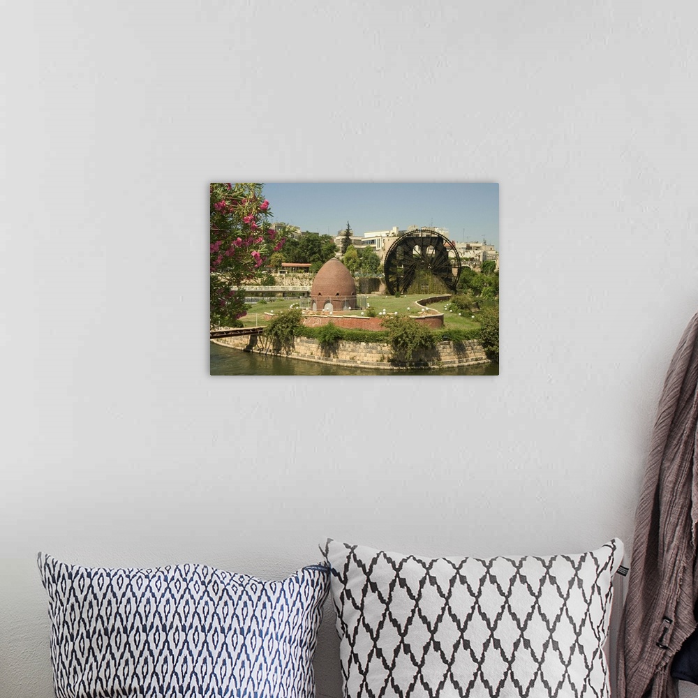 A bohemian room featuring Water wheel on the Orontes River, Hama, Syria