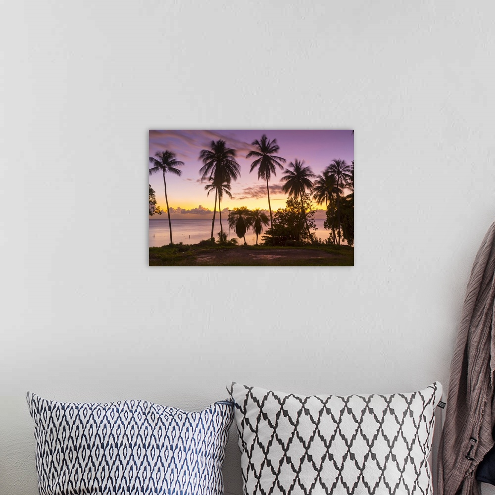 A bohemian room featuring West Coast sunset, St. James, Barbados, West Indies, Caribbean, Central America