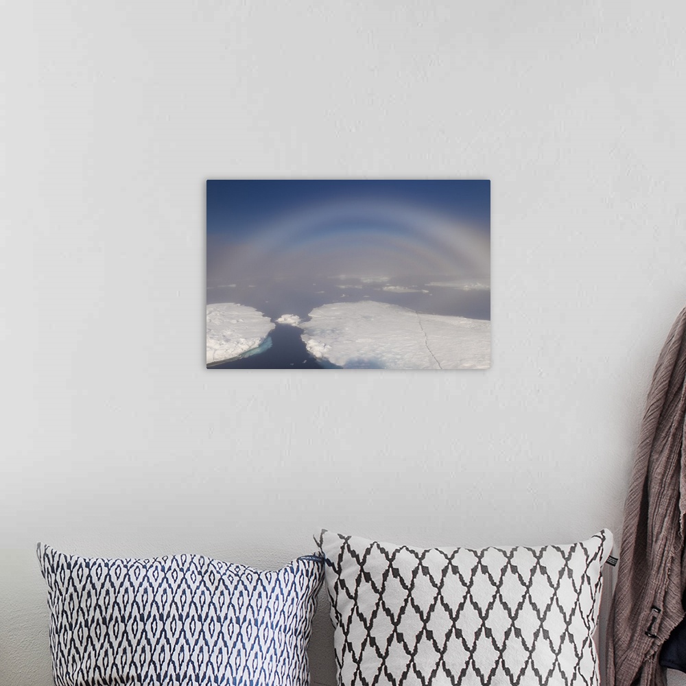 A bohemian room featuring White rainbow over the ice, Arctic Ocean, Arctic, Norway, Scandinavia, Europe
