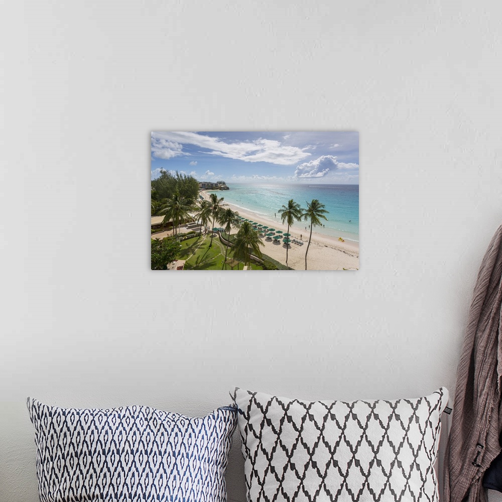 A bohemian room featuring Worthing Beach, Christ Church, Barbados, West Indies, Caribbean, Central America