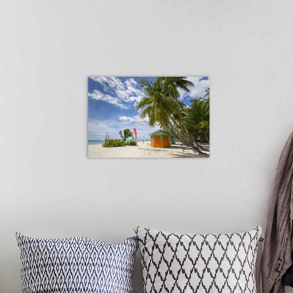 A bohemian room featuring Worthing Beach, Christ Church, Barbados, West Indies, Caribbean, Central America