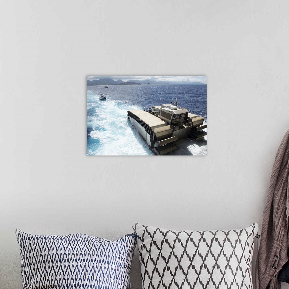 A bohemian room featuring Pacific Ocean, July 11, 2014 - A half-scale ultra heavy-lift amphibious connector (UHAC), an amph...