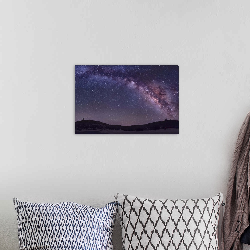 A bohemian room featuring The summer Milky Way rises over the McDonald Observatory near Fort Davis, Texas.